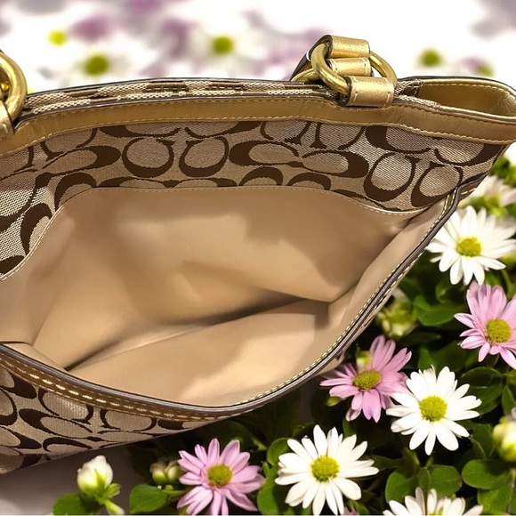 Coach Penelope Signature Jacquard Tote Bag Carryall W/ Original Dust Bag EUC - Picture 13 of 14